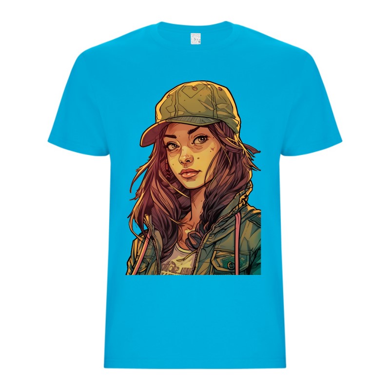 Tricou bărbat - Cyberpunk Military Girl