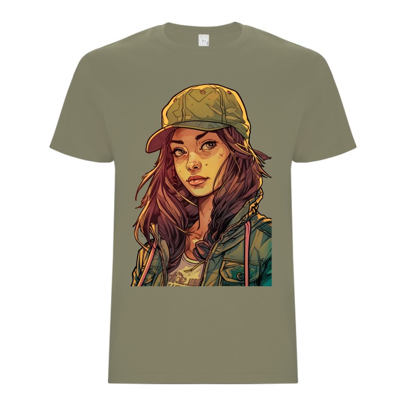 Tricou bărbat - Cyberpunk Military Girl