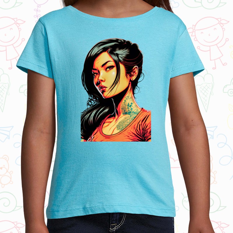 Tricou copil - Cyberpunk Girl