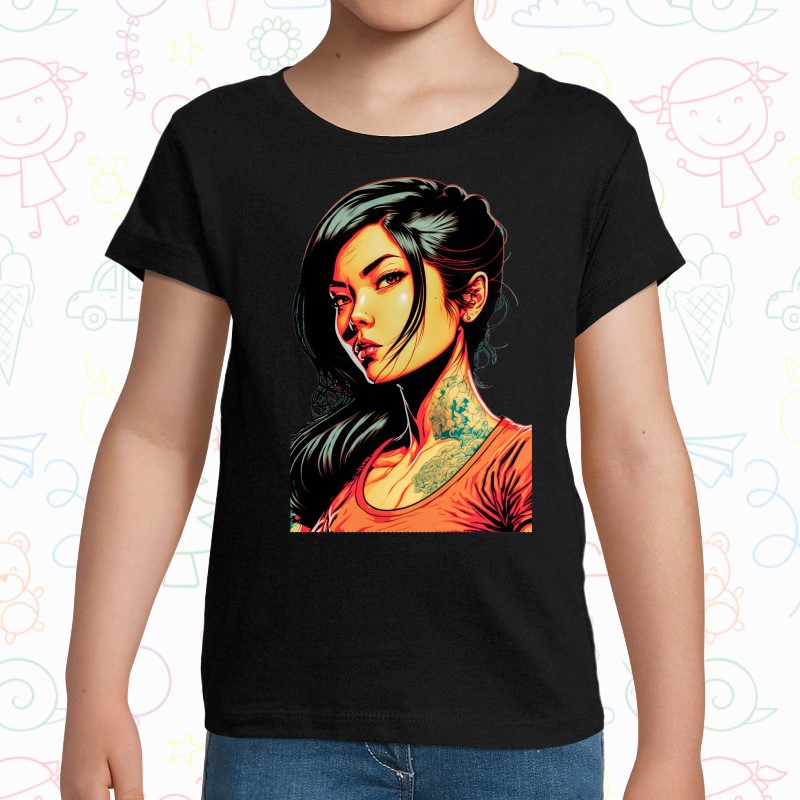 Tricou copil - Cyberpunk Girl