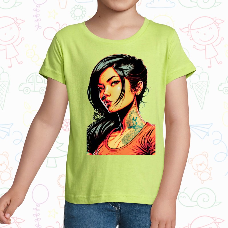 Tricou copil - Cyberpunk Girl