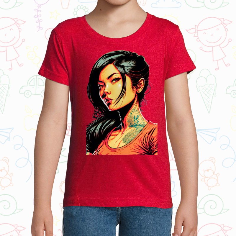 Tricou copil - Cyberpunk Girl