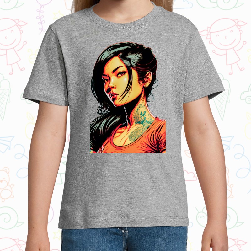 Tricou copil - Cyberpunk Girl