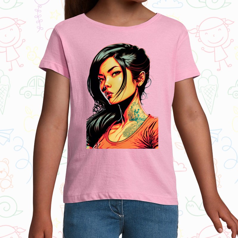 Tricou copil - Cyberpunk Girl