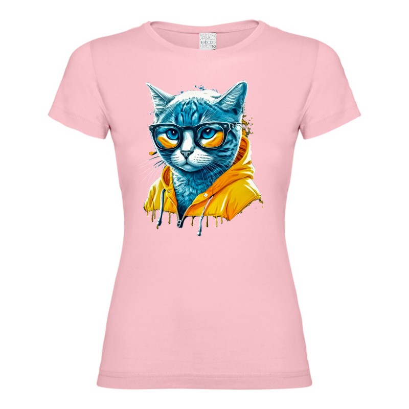 Tricou damă - Cyberpunk Cat