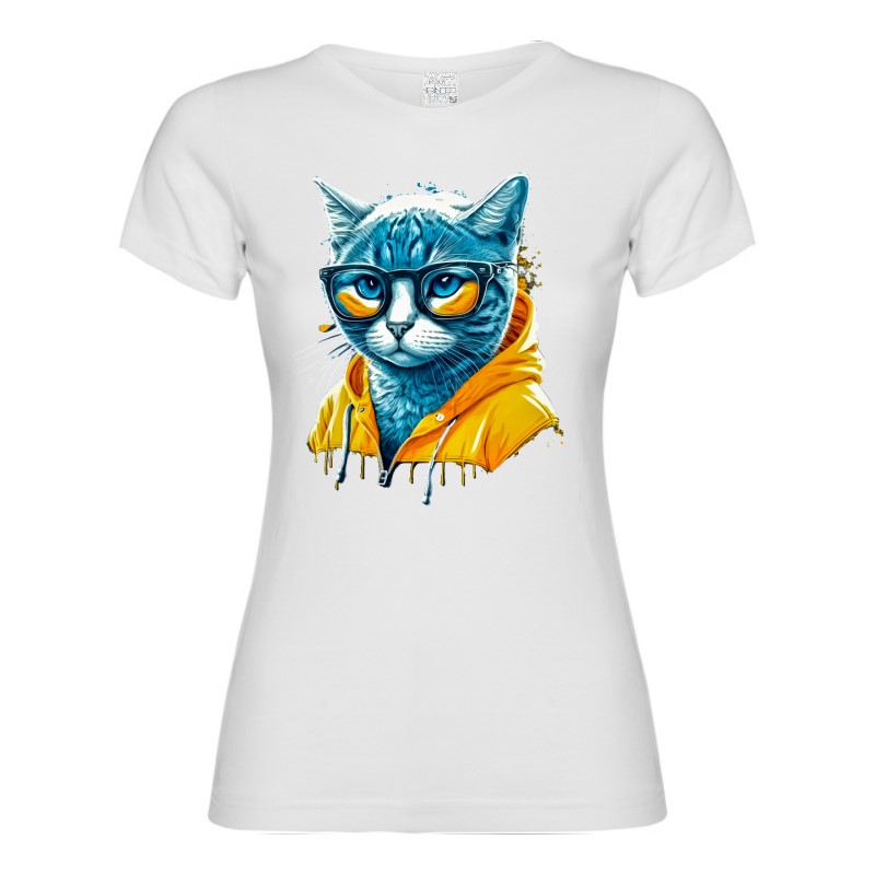 Tricou damă - Cyberpunk Cat