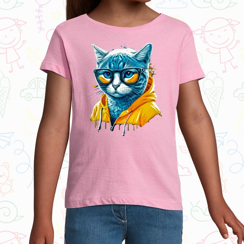 Tricou copil - Cyberpunk Cat