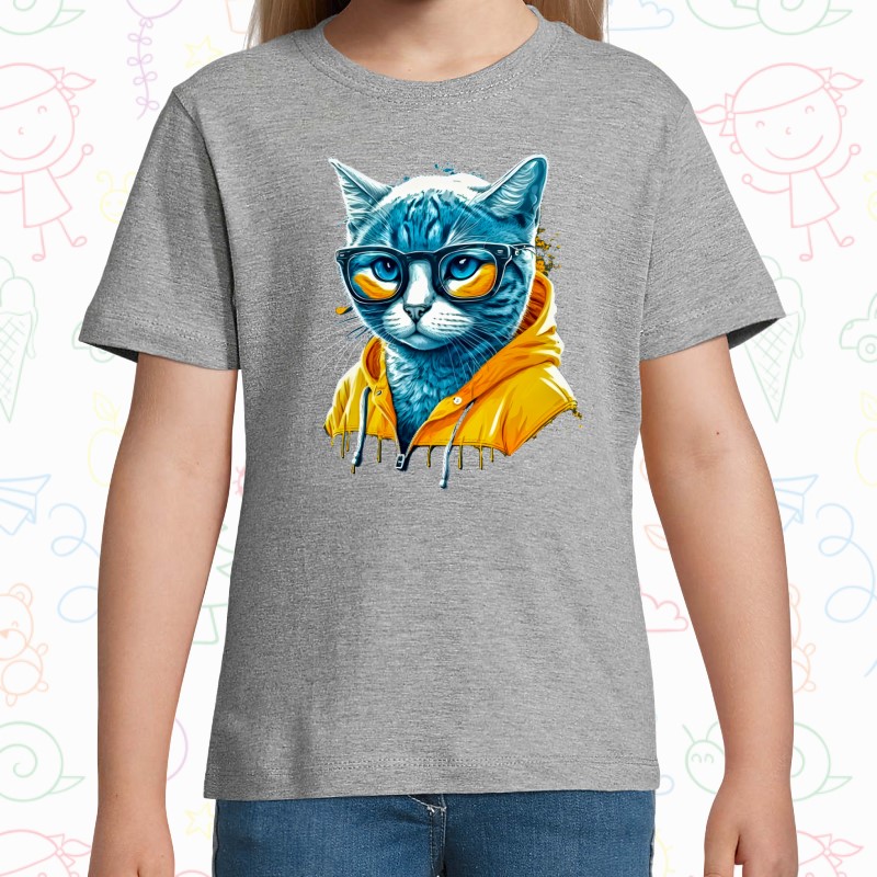 Tricou copil - Cyberpunk Cat
