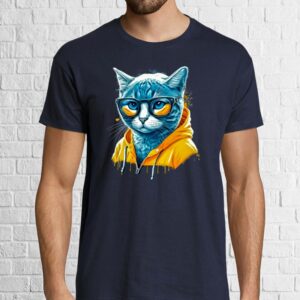 Tricou bărbat - Cyberpunk Cat