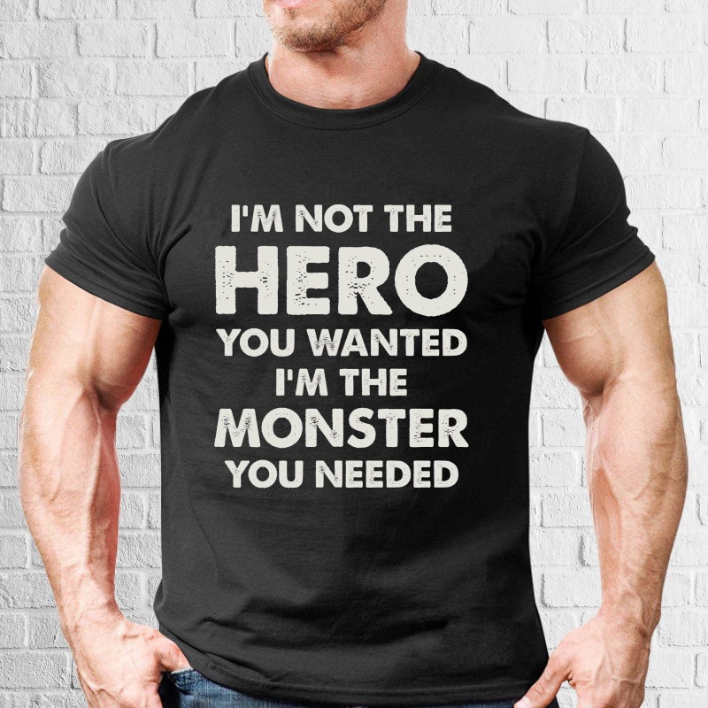 Tricou bărbat - Not the Hero