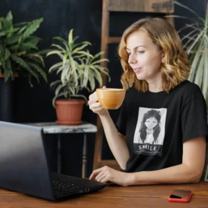 Tricou damă - Manga Smile