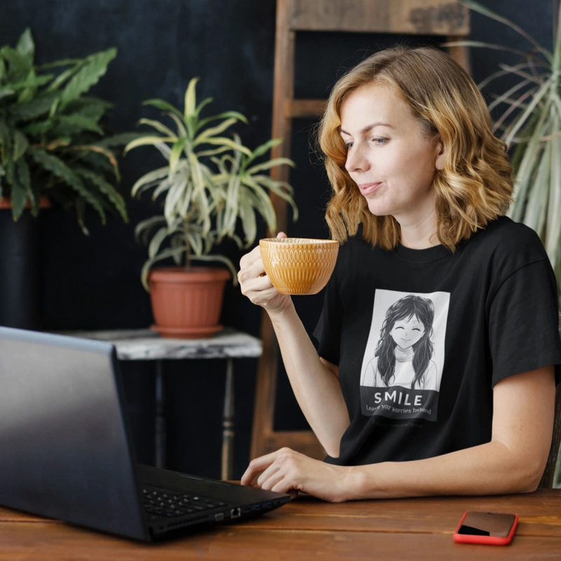Tricou damă - Manga Smile