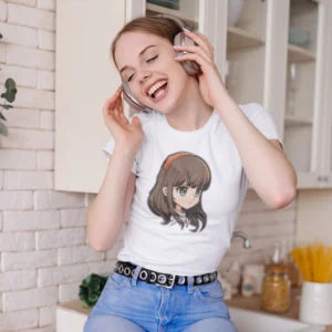 Tricou damă - Anime Young Girl