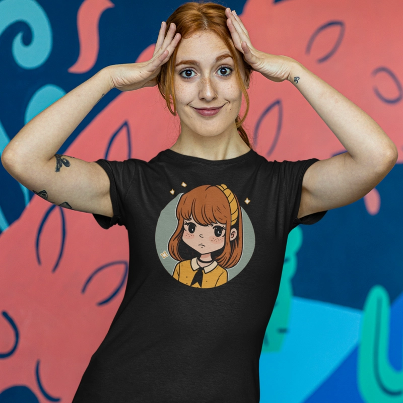 Tricou damă Anime Sad Girl