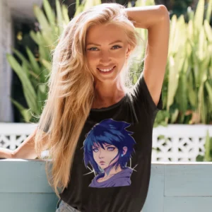 Tricou damă - Cyberpunk Anime Girl
