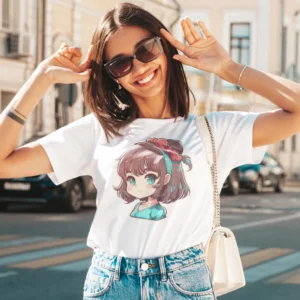 Tricou damă - Tânara Anime