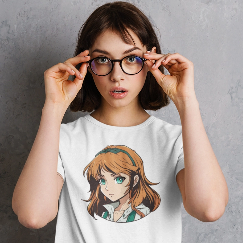 Tricou damă - Fata cu ochi verzi Tricou damă - Fata cu ochi verzi