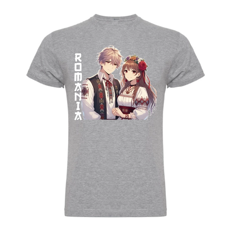 Tricou bărbat- Romania - Cuplu Anime