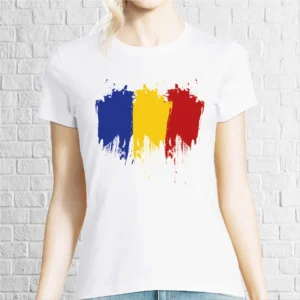 Tricou damă - Drapelul tricolor al României