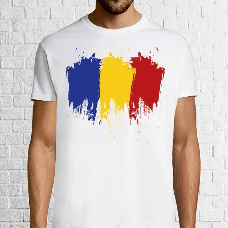 Tricou bărbat - Drapelul tricolor al României