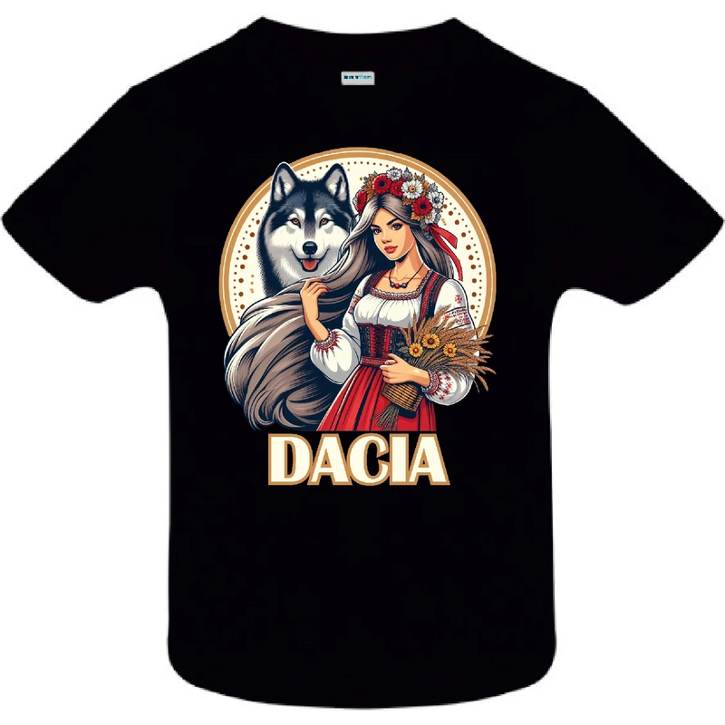 Tricou copil - Fata din Dacia