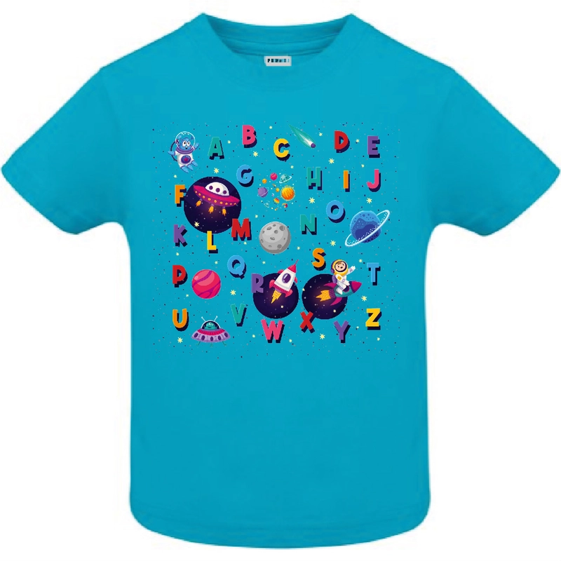 Tricou copil - Alfabet spațial Tricou copil - Alfabet spațial