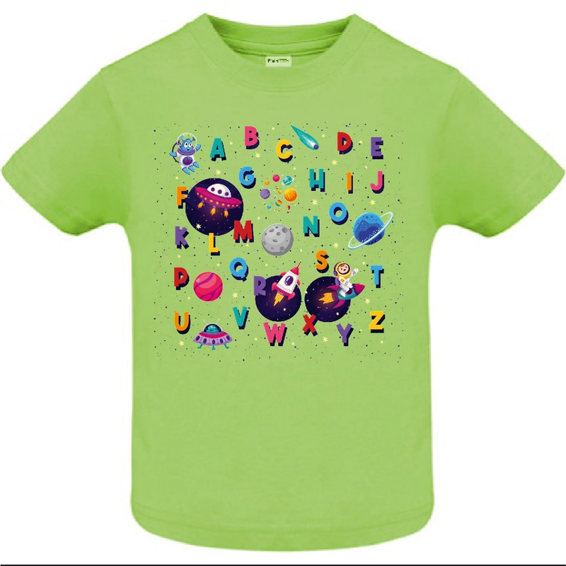 Tricou copil - Alfabet spațial Tricou copil - Alfabet spațial