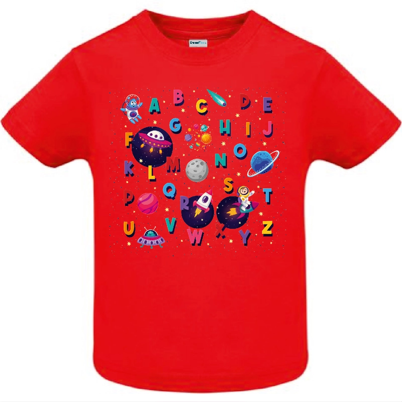 Tricou copil - Alfabet spațial Tricou copil - Alfabet spațial