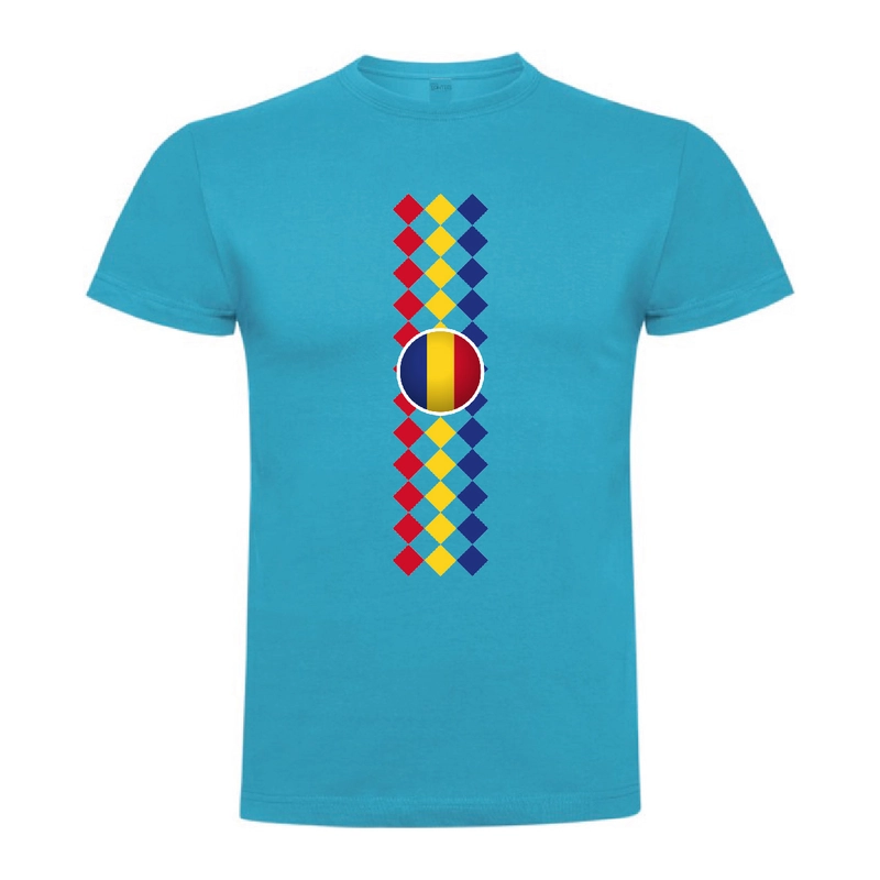 Tricou bărbat - Romburi tricolore