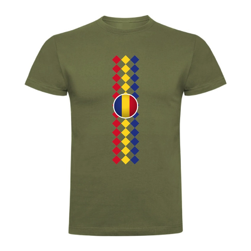 Tricou bărbat - Romburi tricolore