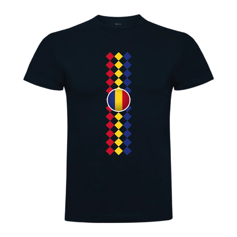 Tricou bărbat - Romburi tricolore