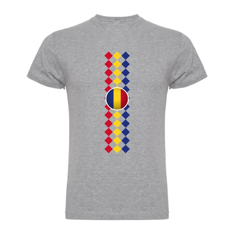 Tricou bărbat - Romburi tricolore