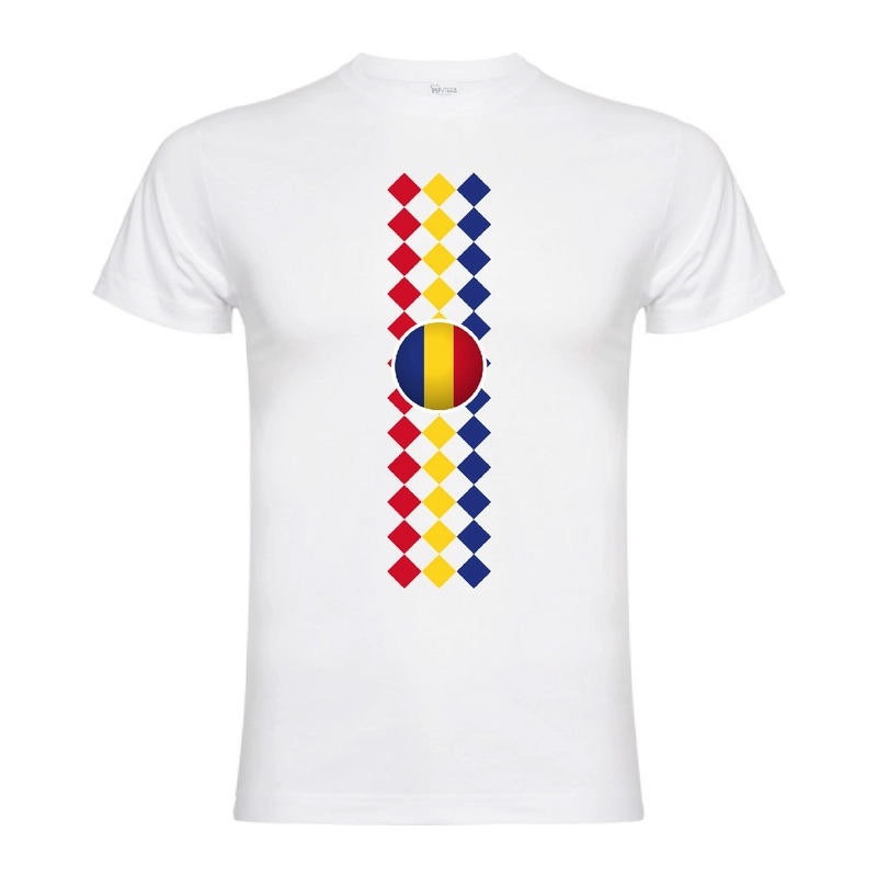 Tricou bărbat - Romburi tricolore