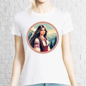 Tricou damă - Româncă in ie