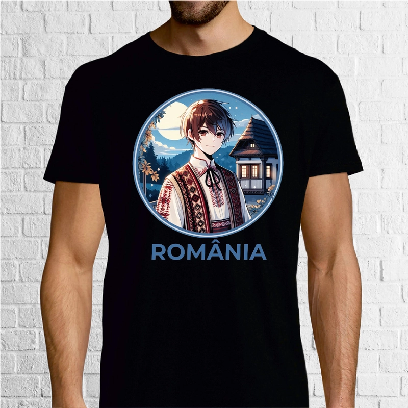 Tricou bărbat - Român Anime
