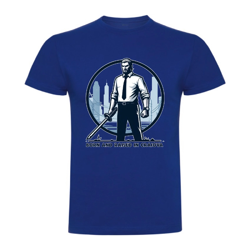 Tricou bărbat - BORN AND RAISED IN CRAIOVA