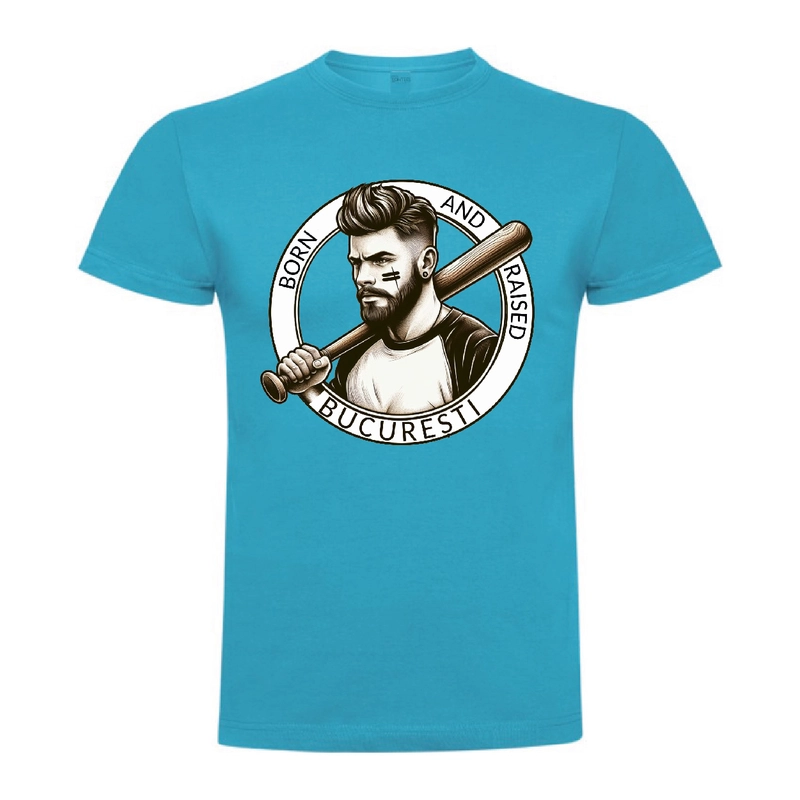 Tricou bărbat - BORN AND RAISED IN BUCURESTI