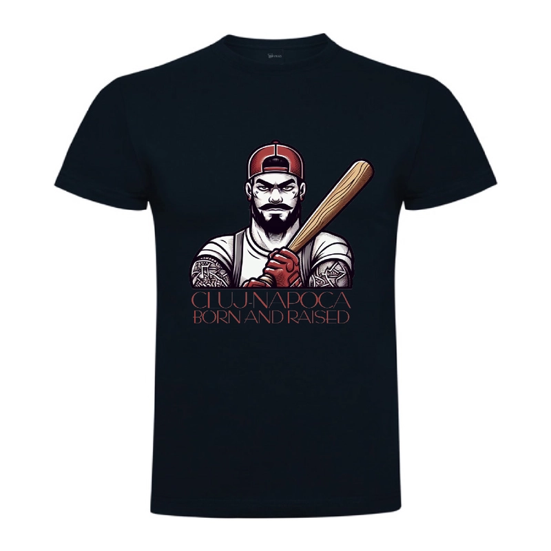 Tricou bărbat - BORN AND RAISED IN CLUJ