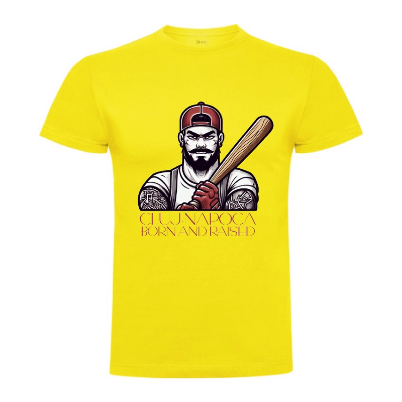 Tricou bărbat - BORN AND RAISED IN CLUJ