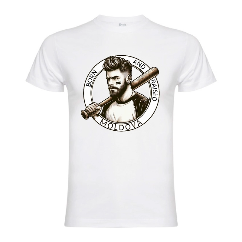 Tricou BORN AND RAISED IN MOLDOVA