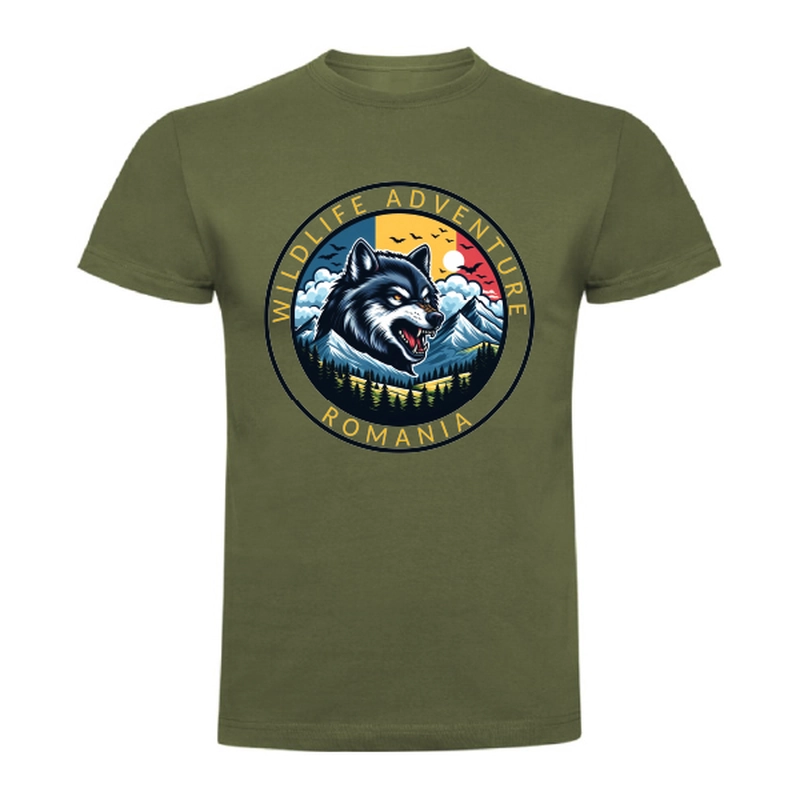 Tricou bărbat - Romana Wildlife Adventure - Lup Tricou bărbat - Romana Wildlife Adventure - Lup