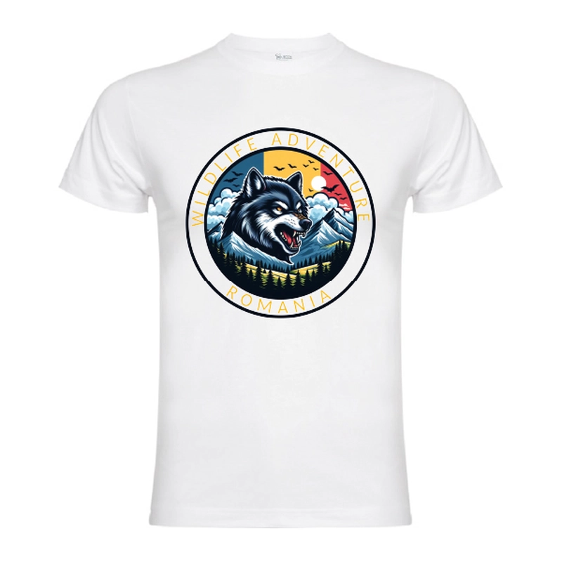 Tricou bărbat - Romana Wildlife Adventure - Lup Tricou bărbat - Romana Wildlife Adventure - Lup