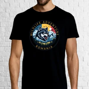 Tricou bărbat - Romana Wildlife Adventure - Lup