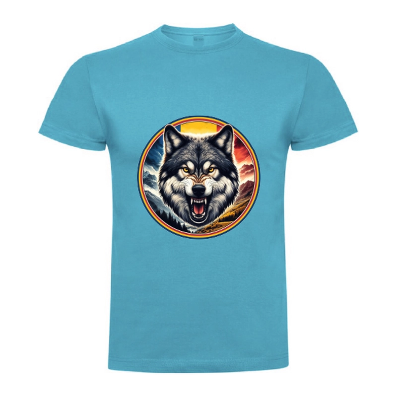 Tricou bărbat - România - Lup cu tricolor