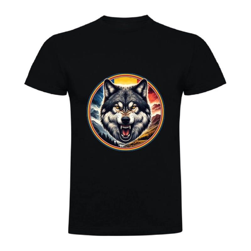 Tricou bărbat - România - Lup cu tricolor