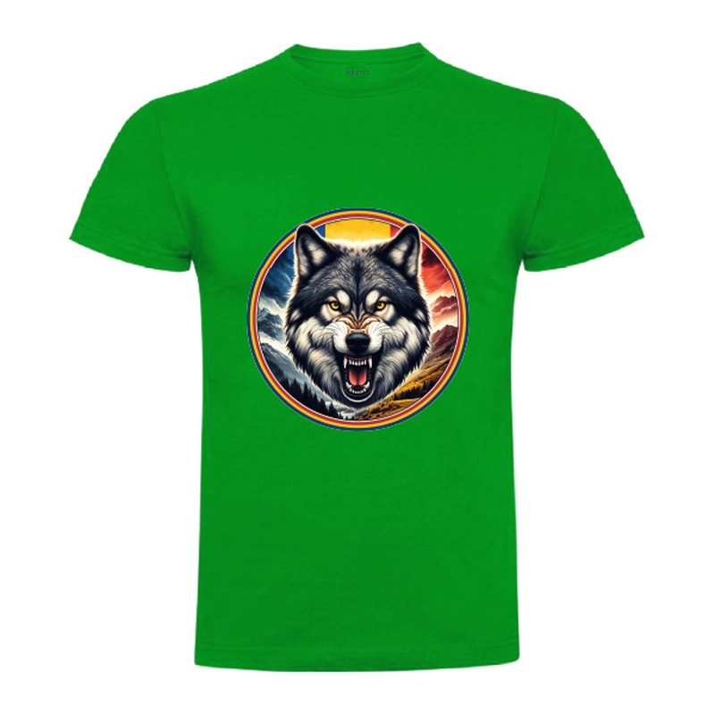 Tricou bărbat - România - Lup cu tricolor