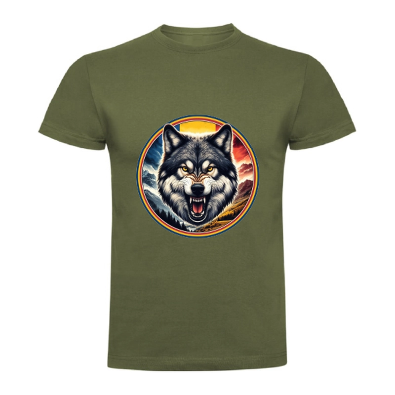 Tricou bărbat - România - Lup cu tricolor