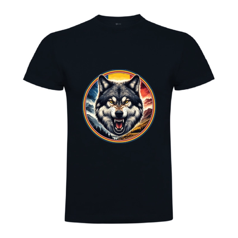 Tricou bărbat - România - Lup cu tricolor