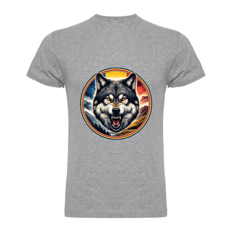 Tricou bărbat - România - Lup cu tricolor