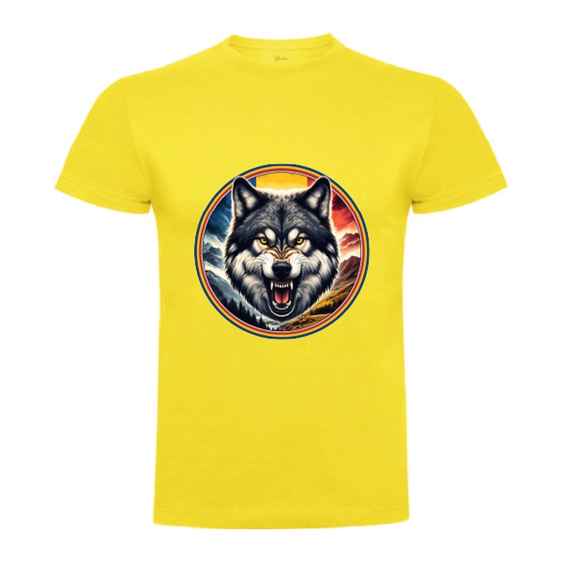 Tricou bărbat - România - Lup cu tricolor